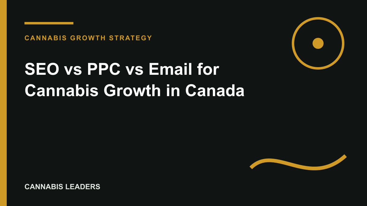 SEO vs PPC vs Email for Cannabis Growth in Canada editorial cover