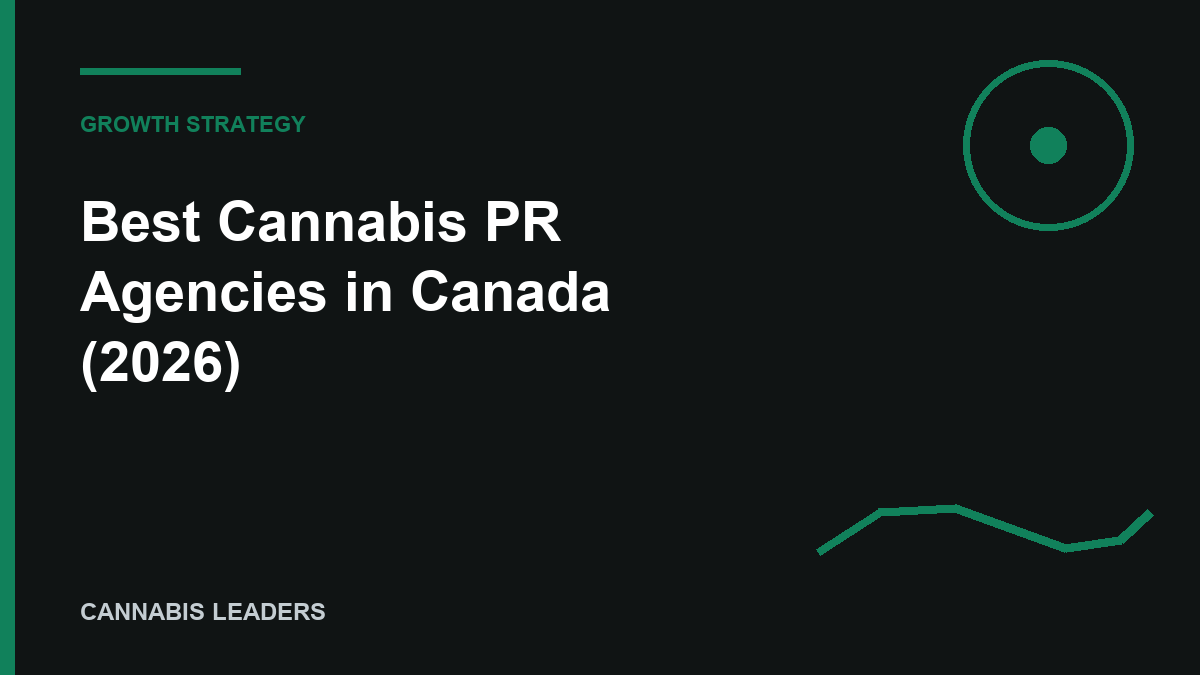 Best Cannabis PR Agencies in Canada (2026) editorial cover