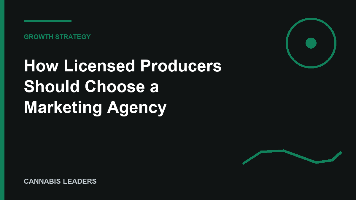 How Licensed Producers Should Choose a Marketing Agency (2026) editorial cover